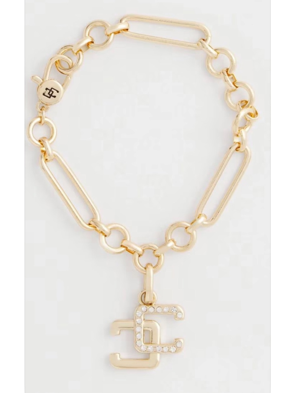 Chico's Gold-Tone Logo Charm Bracelet